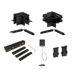 Accessori binario magnetico 48V da incasso per cartongesso – Nero, bianco