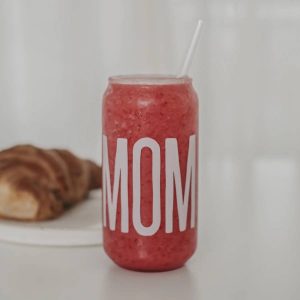 EULENSCHNITT Bicchiere alto “Mom” – ⌀ 6 x h 15 cm