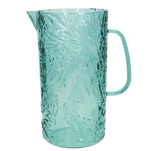 BRANDANI Caraffa “Tropical” petrolio in acrilico – 13 x 18,5 x h 24 cm