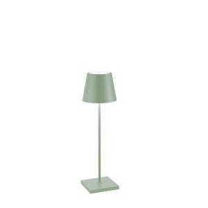 ZAFFERANO Lampada da tavolo Poldina Pro micro salvia – ⌀ 70 x 275 mm