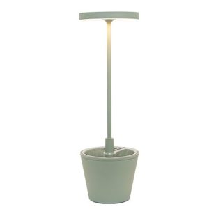 ZAFFERANO Lampada da Tavolo “Poldina” Reverso salvia – ⌀ 110 x h 350 mm